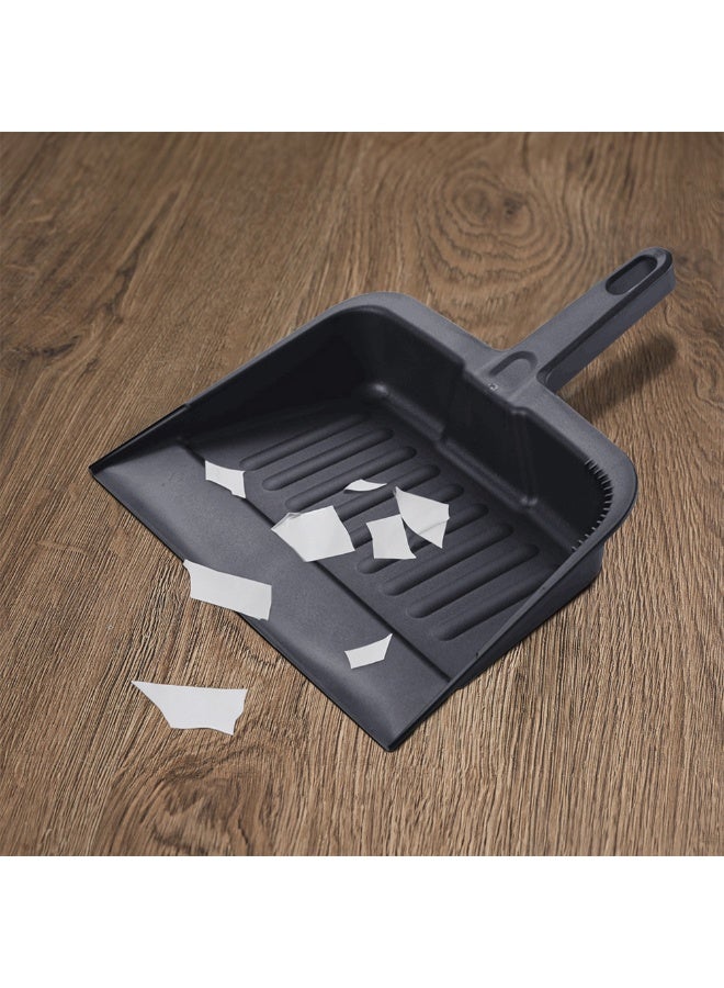 Restaurantware RW Clean 13 x 12 Inch Handheld Dustpan, 1 Heavy-Duty Utility Dustpan - Wide, Ergonomic Handle, Black Plastic Dusting Pan, Dust and Debris Cleaning Tool, For Home or Commercial Use - Image 3