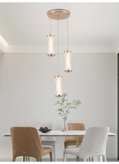 Best Power Modern Three LED Acrylic Lamps Chandelier 6130 with 3 Lighting Modes, 36W Power, 80CM Adjustable Length – Contemporary Ceiling Light for Living Rooms, Dining Rooms, and Bedrooms  - Image 1