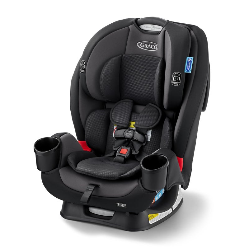 Graco TriRide 3-in-1 Reclining Car Seat, Kipling - Rear & Forward Facing Car Seat, Highback Booster, Adjustable Headrest - Image 1
