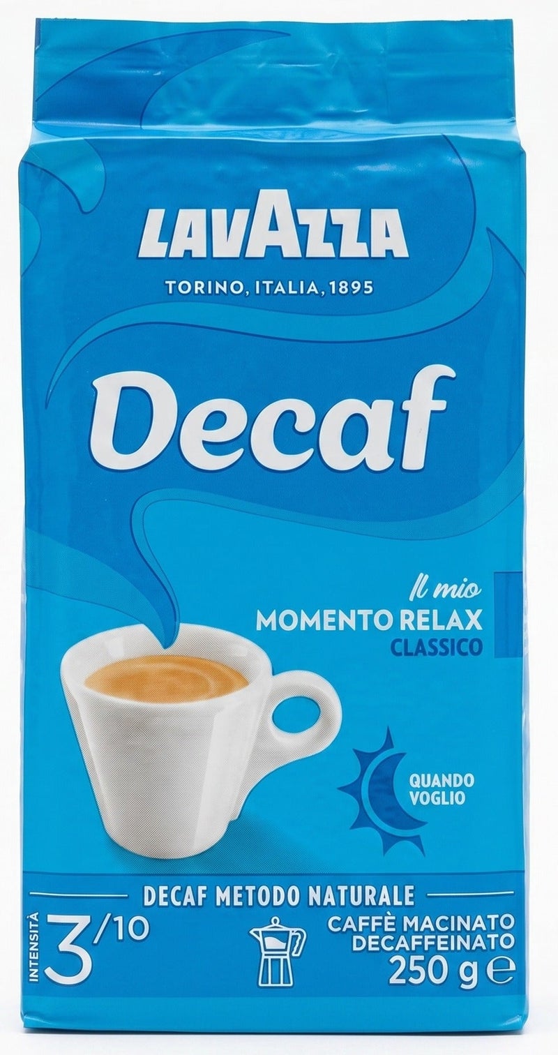 Lavazza Caffe Macinato Decaffeinato Ground Coffee 250g - Image 1