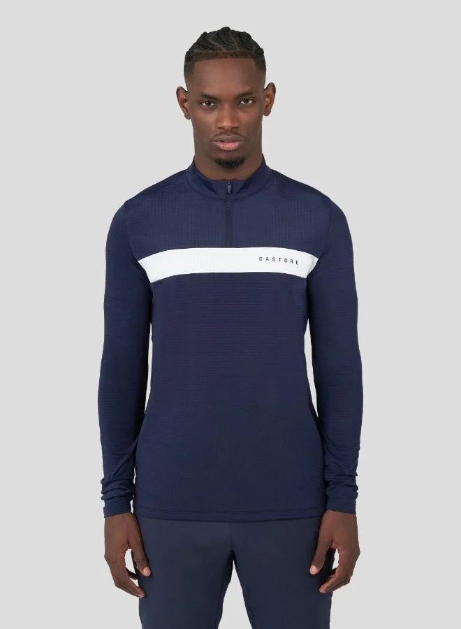 CASTORE Navy Tech Life Colourblock 1/4 Zip