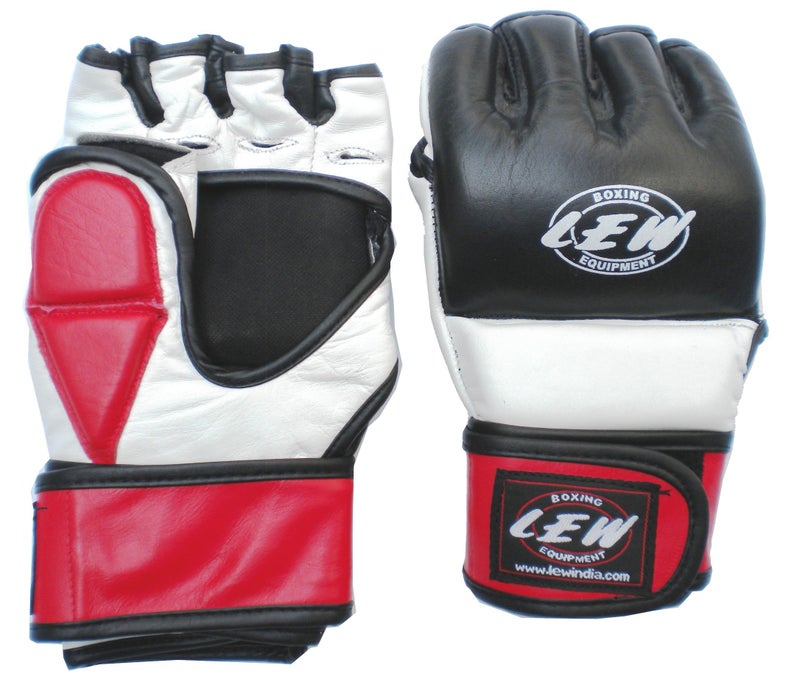 LEW Leather Grappling Training MMA Gloves - Image 1