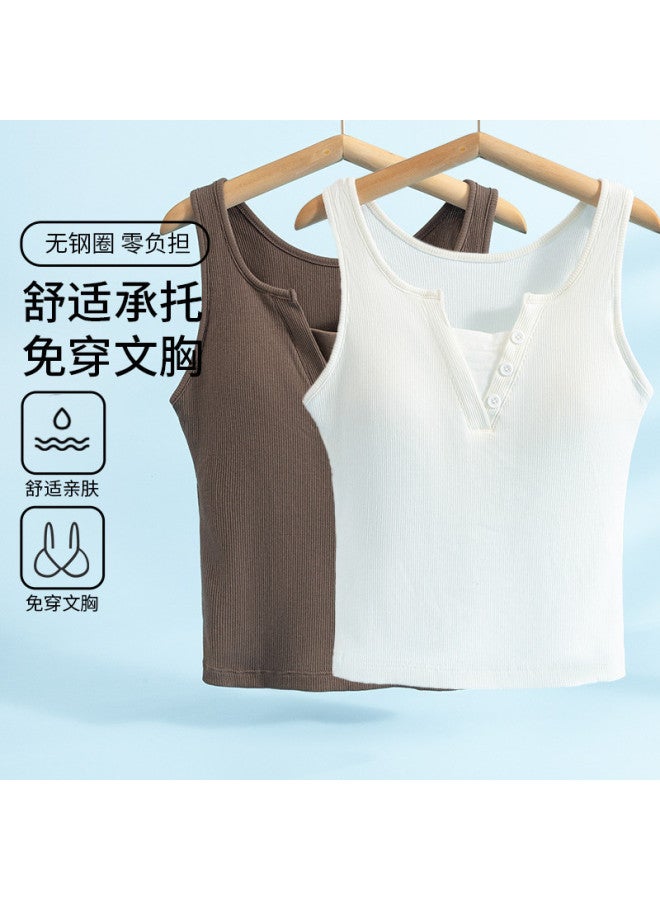Goso 2-Pack Wide Strap Wearable Women'S Camisole Innerwear Beautiful Back Undershirt Bra Skin-Friendly Soft Versatile Women'S - Image 2