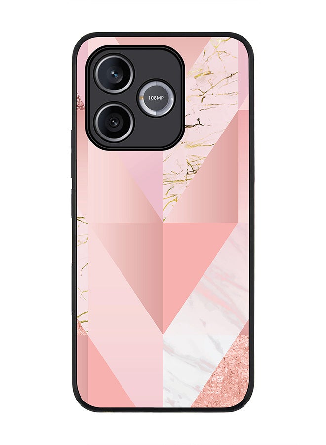 Stylizedd For Honor 600 Lite / 500 Smart / Honor X80i Case,Slim fit Camera Protection, Shockproof Thin Phone cover  - Marble Pink Vintage - Image 1