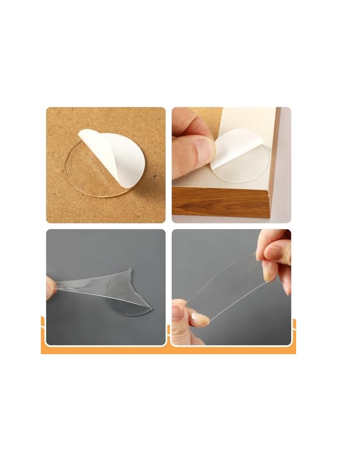 PROMASS Double Sided Tape for Walls, Removable Sticky Dots Picture Hanging Strips Adhesive Heavy Duty Clear Putty for Crafts No Trace Sticky Tack Water Proof Mounting Tape  - Image 3