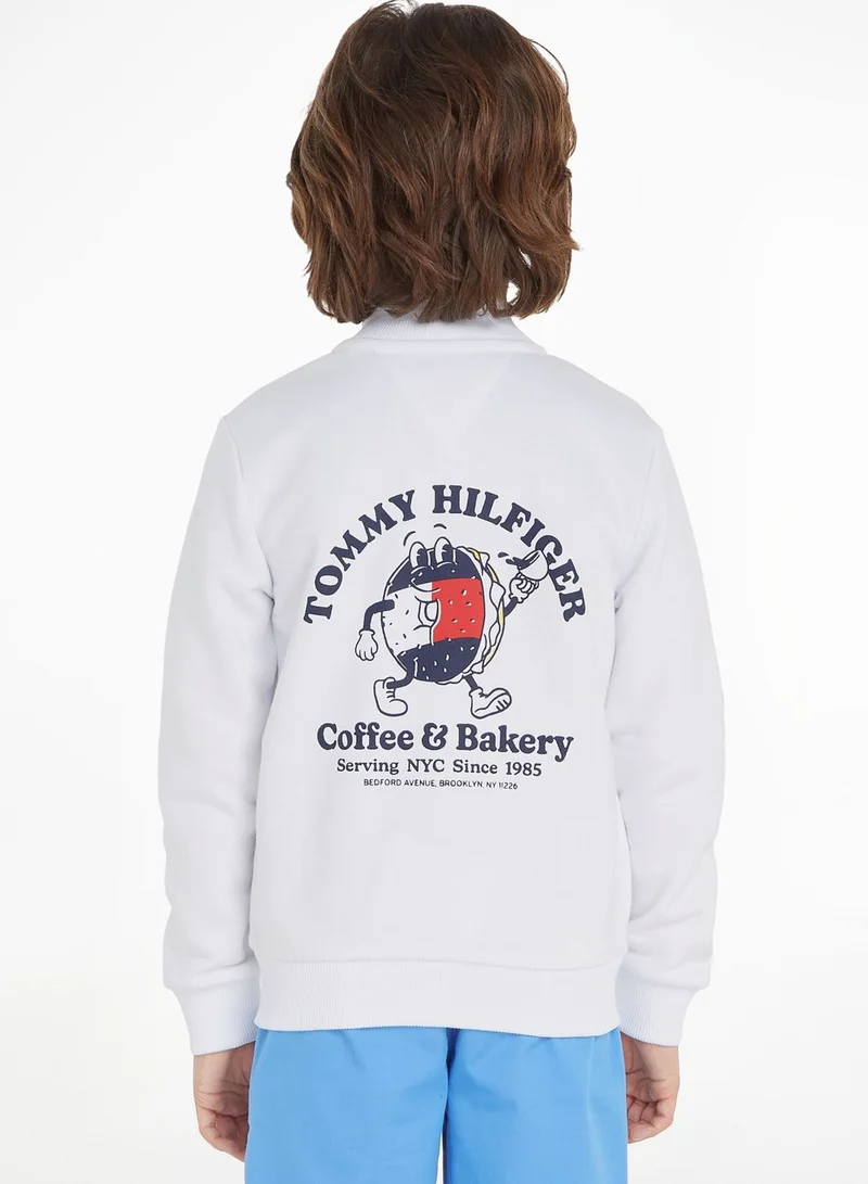 TOMMY HILFIGER Youth Logo Full Zip Sweatshirt