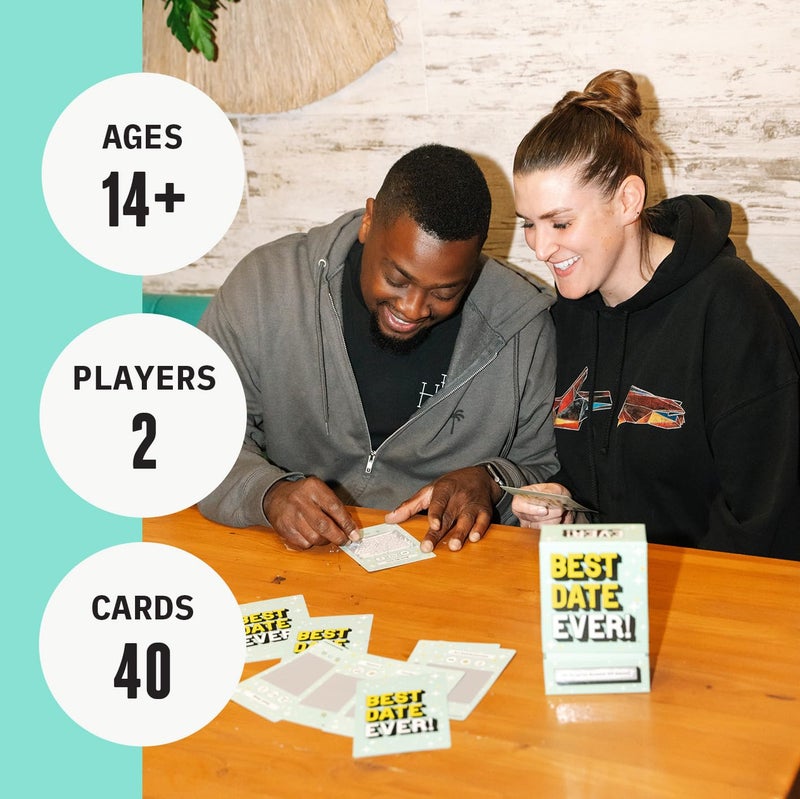 DSS Games Best Date Ever! [40 Surprise Scratch Off Dates for Couples, Couples Game Date Activity, 2 Player, Date Night Idea for Girlfriend, Boyfriend, Wife or Husband, Anniversaries] - Image 3