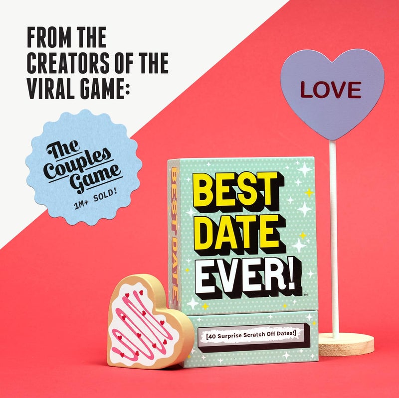 DSS Games Best Date Ever! [40 Surprise Scratch Off Dates for Couples, Couples Game Date Activity, 2 Player, Date Night Idea for Girlfriend, Boyfriend, Wife or Husband, Anniversaries] - Image 2