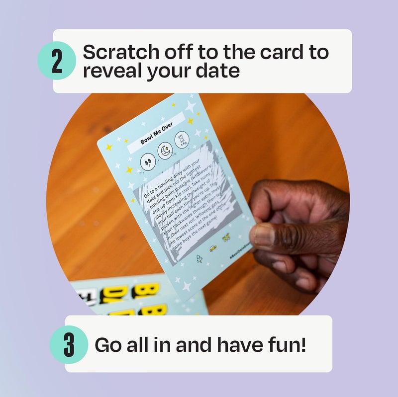 DSS Games Best Date Ever! [40 Surprise Scratch Off Dates for Couples, Couples Game Date Activity, 2 Player, Date Night Idea for Girlfriend, Boyfriend, Wife or Husband, Anniversaries] - Image 5