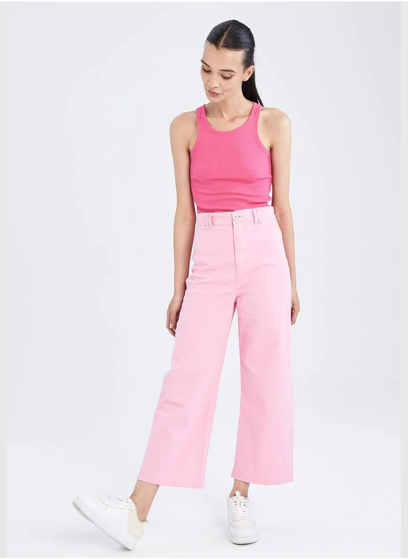 DeFacto Crop Fit High Waisted Ankle Culottes