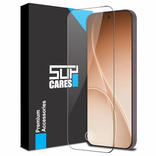 SupCares Tempered Glass for Oppo Find X9 Pro and Oppo Reno 15 Pro (6.78 Inch) With Installation Kit | Military-Grade Gorilla Screen Protector | Edge to Edge Coverage | Black - Image 1