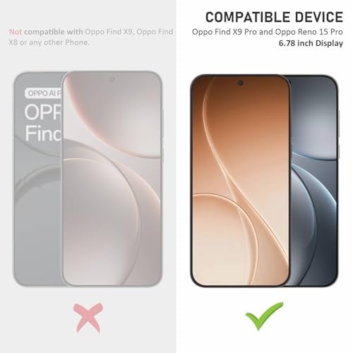 SupCares Tempered Glass for Oppo Find X9 Pro and Oppo Reno 15 Pro (6.78 Inch) With Installation Kit | Military-Grade Gorilla Screen Protector | Edge to Edge Coverage | Black - Image 2