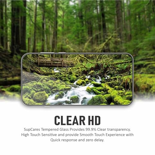 SupCares Tempered Glass for Oppo Find X9 Pro and Oppo Reno 15 Pro (6.78 Inch) With Installation Kit | Military-Grade Gorilla Screen Protector | Edge to Edge Coverage | Black - Image 3