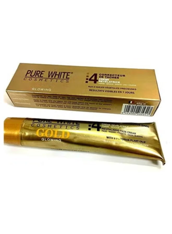 Pure White Cosmetics Cream 4 Dark Spots Corrector Gold 40 g