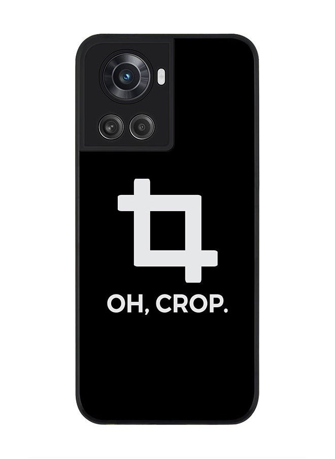 Stylizedd - Rugged Black edge case for OnePlus 10R 5G/OnePlus Ace 5G Slim fit Soft Case Flexible Rubber Edges Anti Drop TPU Gel Thin Cover - Oh Crop - Image 1