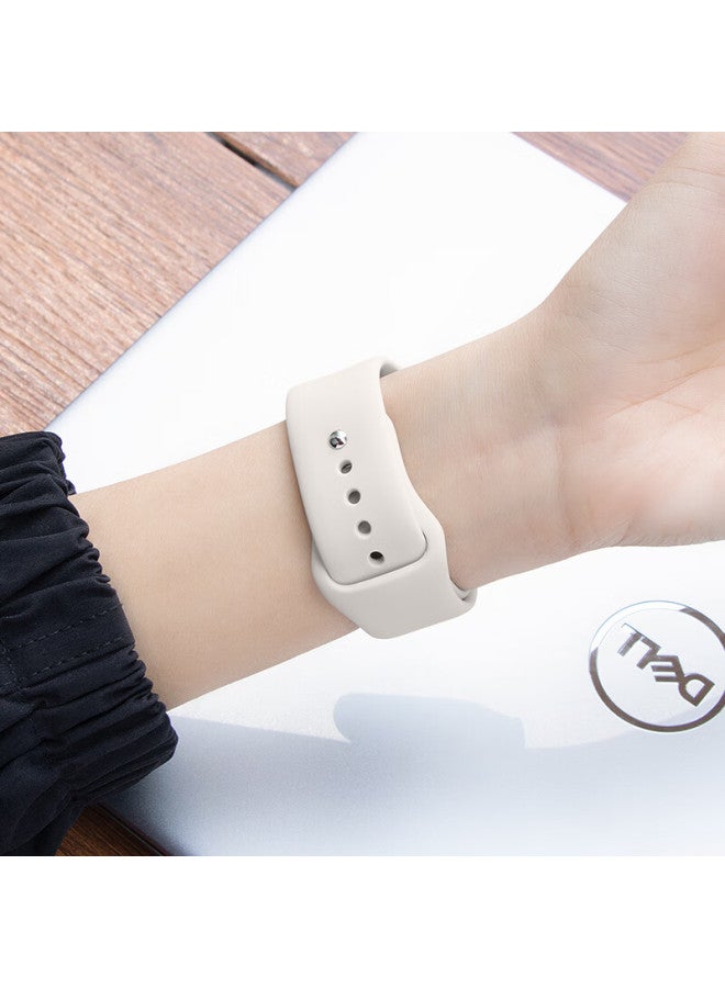Wei Qiantu Weiqiantu Apple Watch Band For Iwatch S9/8/7/6/se2/ultra2 Sport Silicone Strap Uni 42/45/49mm Starlight Color - Image 2