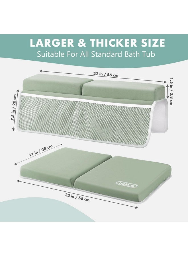 بيينس مجموعة وسادات ركبة حمام ومسند مرفق من بينز - وسادات ركبة حمام مريحة وسميكة للأطفال مقاس 1.5 بوصة، وسادة ركبة ناعمة سريعة الجفاف لوقت استحمام الطفل، وسادة ركبة غير قابلة للانزلاق لدعم الركبة والذراع مع منظم ألعاب - Image 5