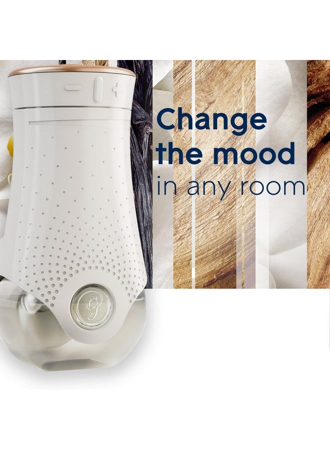 Glade عبوات إعادة تعبئة معطر الهواء من غليد، معطرات برائحة وزيوت أساسية للمنزل والحمام، عطر الفانيليا الشفافة، 3.35 أونصة سائلة، 5 قطع - Image 2