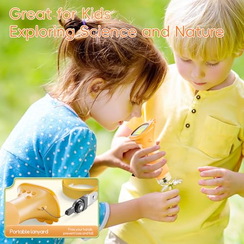 Skybasic Microscope for Kids, SKYBASIC 2" IPS Screen 1000X Handheld Digital Microscopes HD Pocket Portable Mini USB Microscope Camera, PC Compatible, Science Edu Fun Birthday Gifts Toys for Children Students - Image 4