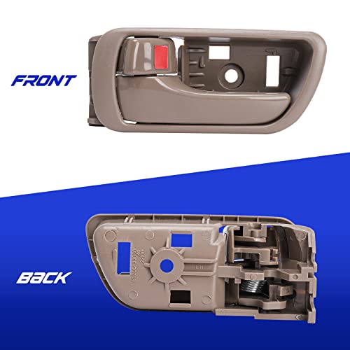 LCWRGS 4Pcs Interior Inside Door Handles Replacement for Toyota Camry 2002 2003 2004 2005 2006, Inner Door Handle Front/Rear Driver & Passenger Side - Beige - Image 4