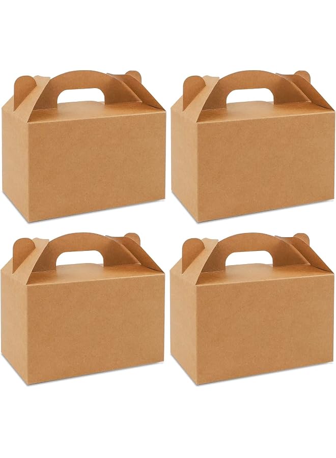 S-TOP 12 Pack Brown Goodies Boxes Dessert Treat Gable Kraft Party Favor For Keeping Candy, Popcorn,Toys,Baby Showers,Birthday Party,Wedding,6.2 X 3.5 Inches - Image 1