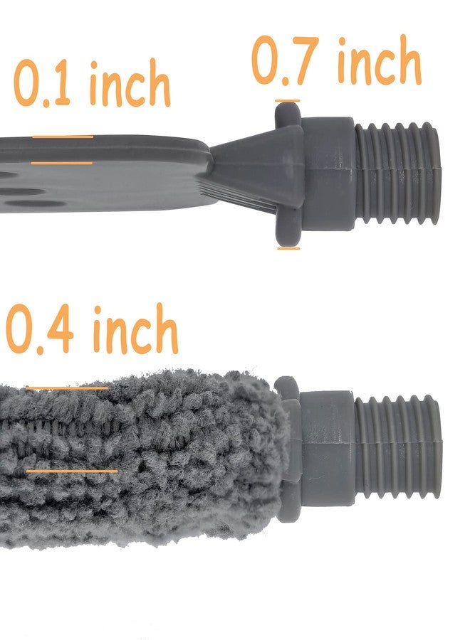Jonbyi Under Appliance Duster Refills, 4 Pieces Gap Dust Cleaner ’s Replacement Sleeves. Reusable Microfiber Cloth Cover for Slim Dusting Tool Cleaning Gadgets. Grey by Jonbyi - Image 5