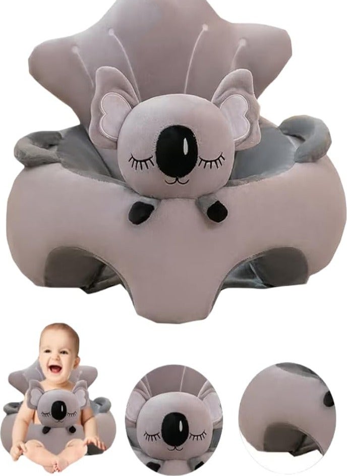 0TO1 TECH Cute Koala Baby Support Seat | 360° Ergonomic Back Support | Anti-Rollover & Non-Slip | Soft Plush for 0-12 Months Saudi Infants - Image 1