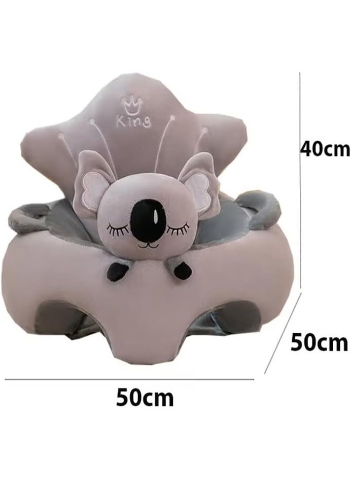 0TO1 TECH Cute Koala Baby Support Seat | 360° Ergonomic Back Support | Anti-Rollover & Non-Slip | Soft Plush for 0-12 Months Saudi Infants - Image 2