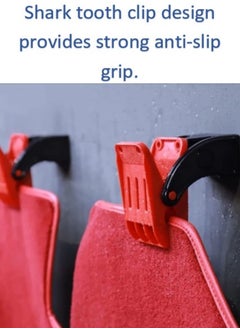 MAINTO AUTO Car Wash Floor Mat clips, 4 Pack, Swivel Large Anti-Slip Stainless Steel Spring Clamps, Wall-Mounted Powerful Cleaning Clips for Heavy Duty Mat. From MAINTOAUTO.  - Image 3