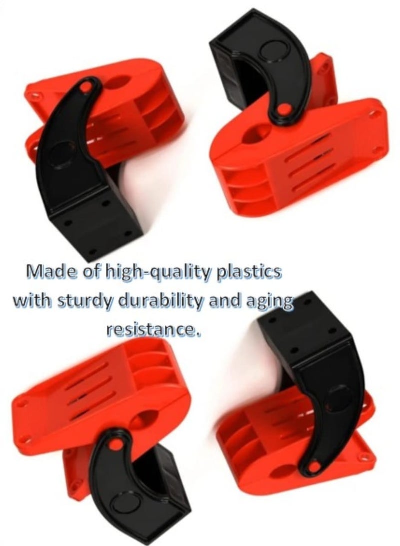 MAINTO AUTO Car Wash Floor Mat clips, 4 Pack, Swivel Large Anti-Slip Stainless Steel Spring Clamps, Wall-Mounted Powerful Cleaning Clips for Heavy Duty Mat. From MAINTOAUTO.  - Image 4