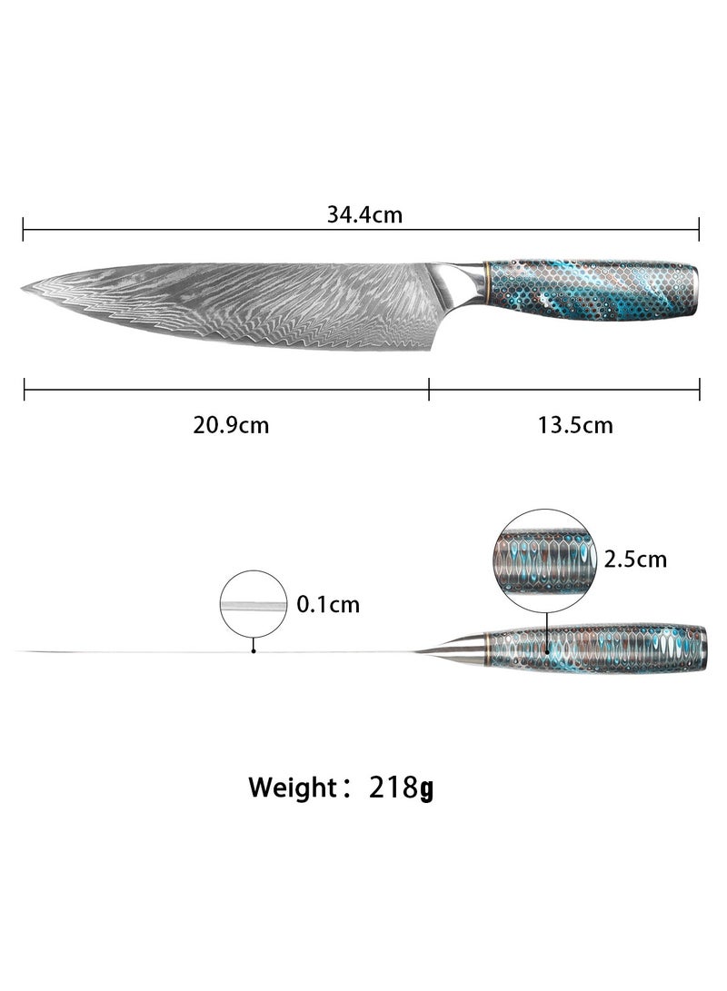 أس أس جي بي سكاكين مطبخ احترافية من الفولاذ الدمشقي - Image 3