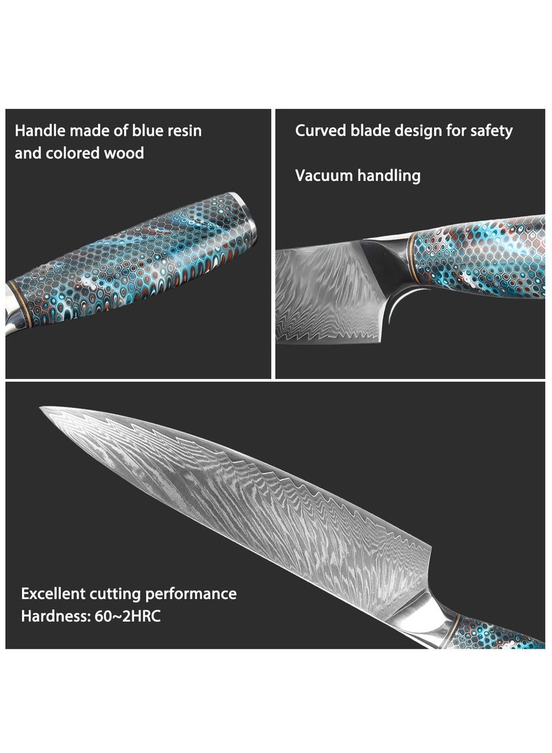 أس أس جي بي سكاكين مطبخ احترافية من الفولاذ الدمشقي - Image 4