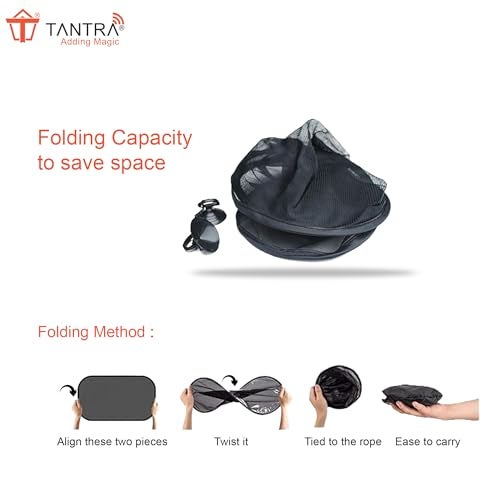 Tantra Car Sun Shade for Side Windows (Black) Pack of 4 - Image 4