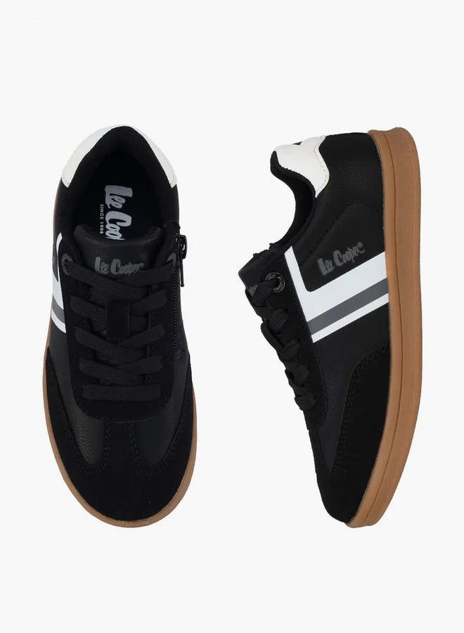 لي كوبر Boys Lace-Up Ankle Sneakers