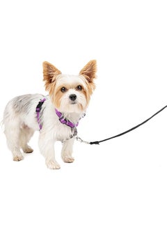 PetSafe 3 In 1 No Pull Dog Harness For Small Dogs Walk Train Or Travel Helps Pets From Pulling On Walks Seatbelt Loop Doubles As Quick Access Handle Reflective Extra Small Plum  - Image 1