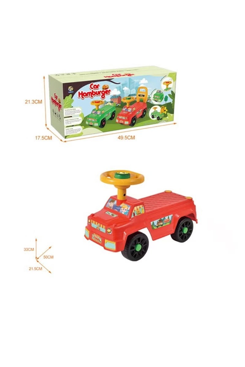 Galaxy Ride-On Car for Kids – Push Car with Steering Wheel & Backrest | Toddler Ride Toy Vehicle for Indoor & Outdoor Play | Fun Adventure Design – 50×21.5×41 cm - Image 2