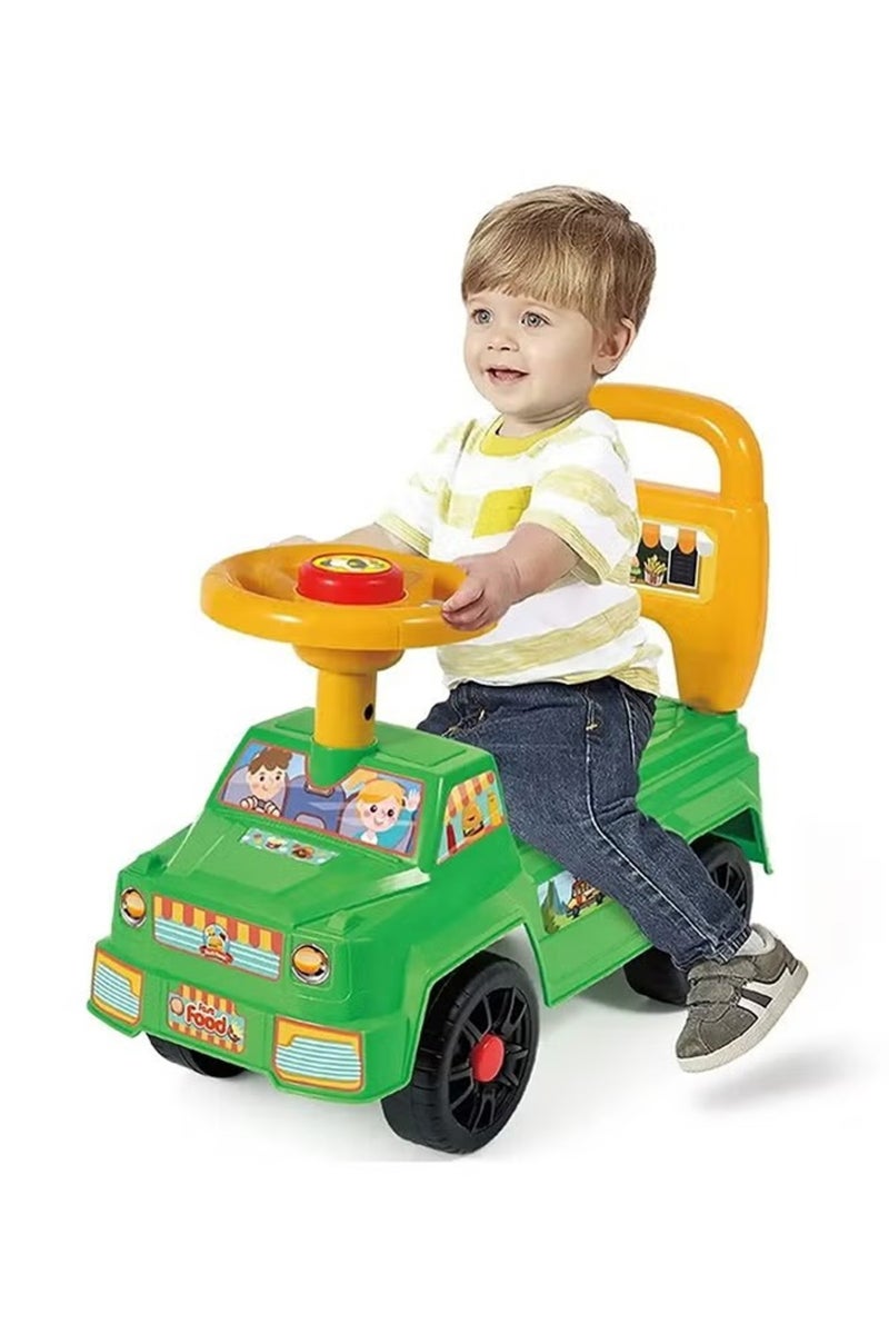 Galaxy Ride-On Car for Kids – Push Car with Steering Wheel & Backrest | Toddler Ride Toy Vehicle for Indoor & Outdoor Play | Fun Adventure Design – 50×21.5×41 cm - Image 3