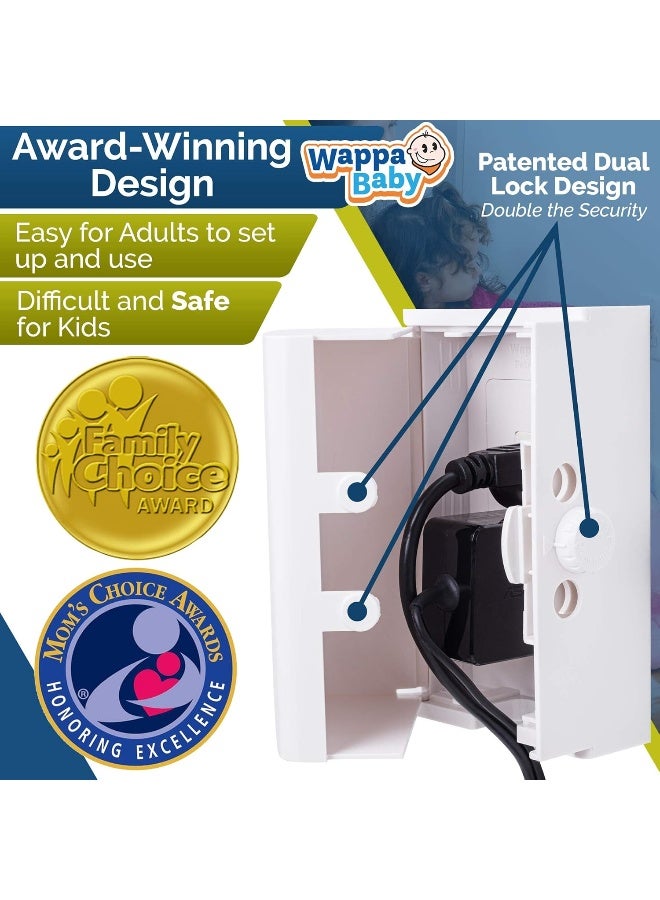 Wappa Baby Baby Safety Outlet Cover BOX (2 Pack) Double Lock for Much Better Toddler Proofing - Image 4