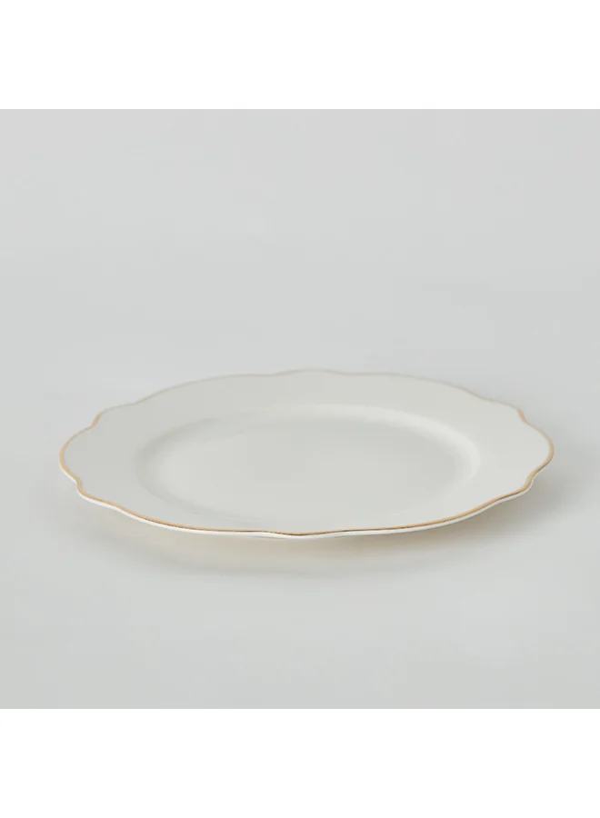 Home Box Ivory Side Plate 21 x 1.7 x 21 cm