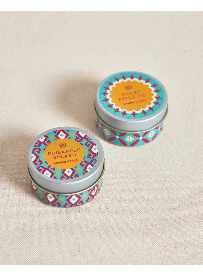 Chumbak LIT Evenings Gift Box - Mini Candle Tins Set of 2