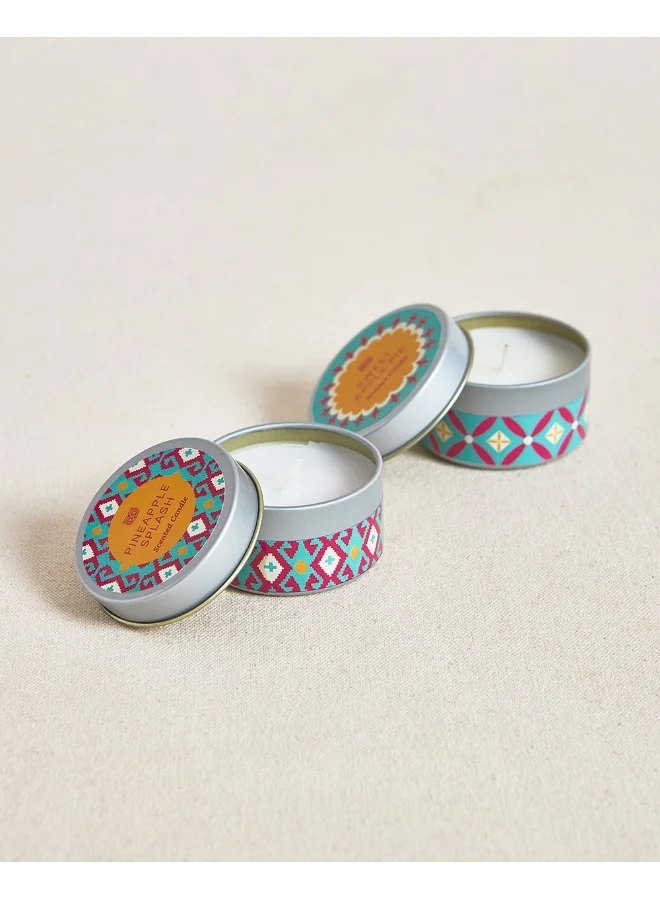 Chumbak LIT Evenings Gift Box - Mini Candle Tins Set of 2