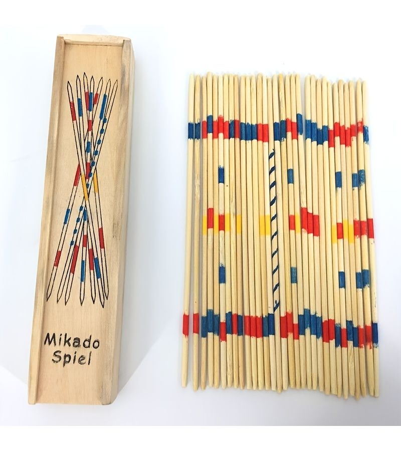 1Pc Bamboo Dragonfly Picking Stick Game Classic Hand Eye Coordination Toy Yellow Wooden Structure Interactive Educational Tabletop Game Set With Colorful Sticks For Youngsters And Adults - Image 3