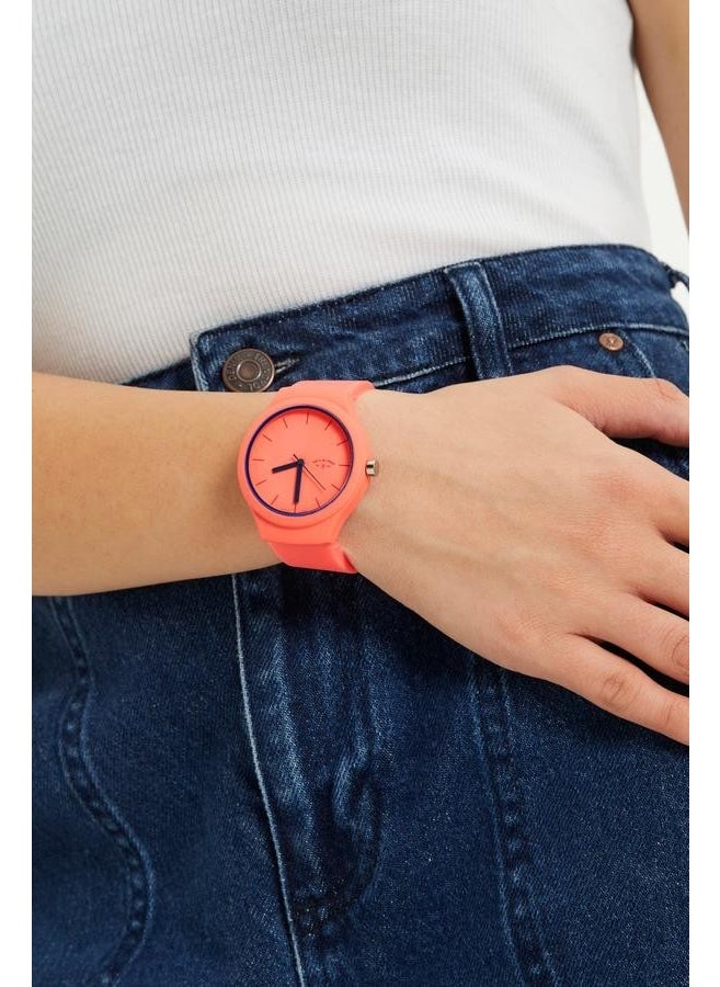 Aqua Di Polo 1987 Aqua di Polo Unisex Orange Analog Wristwatch with Silicone Band A9647  - Image 4