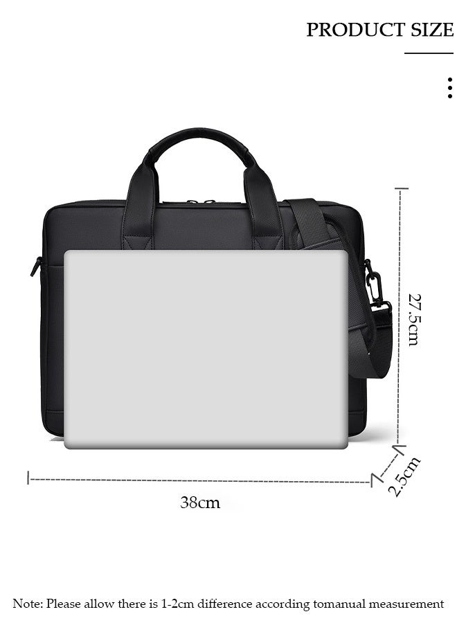 DUNISO 15.6 Inch Laptop Bag Lightweight Computer Bag Travel Business Briefcase Water Resistance Shoulder Messenger Bag Laptop Handbag for Men and Women Work Office - Image 2