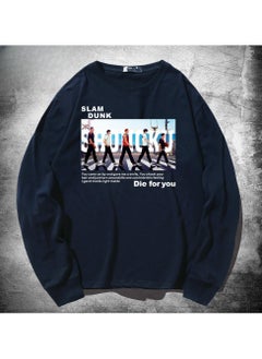 KUYING New Slam Dunk Loose Round Neck Long Sleeve Bottom Shirt  - Image 1