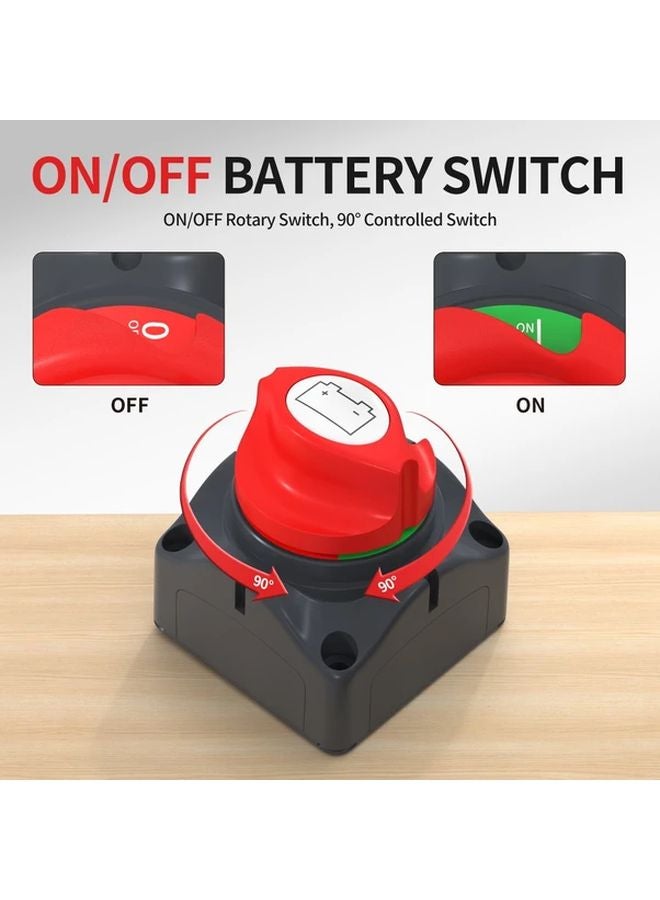 2PIN ON OFF Battery Disconnect Switch 12V for Car Boat RV ATV Off Road Vehicle - Image 4
