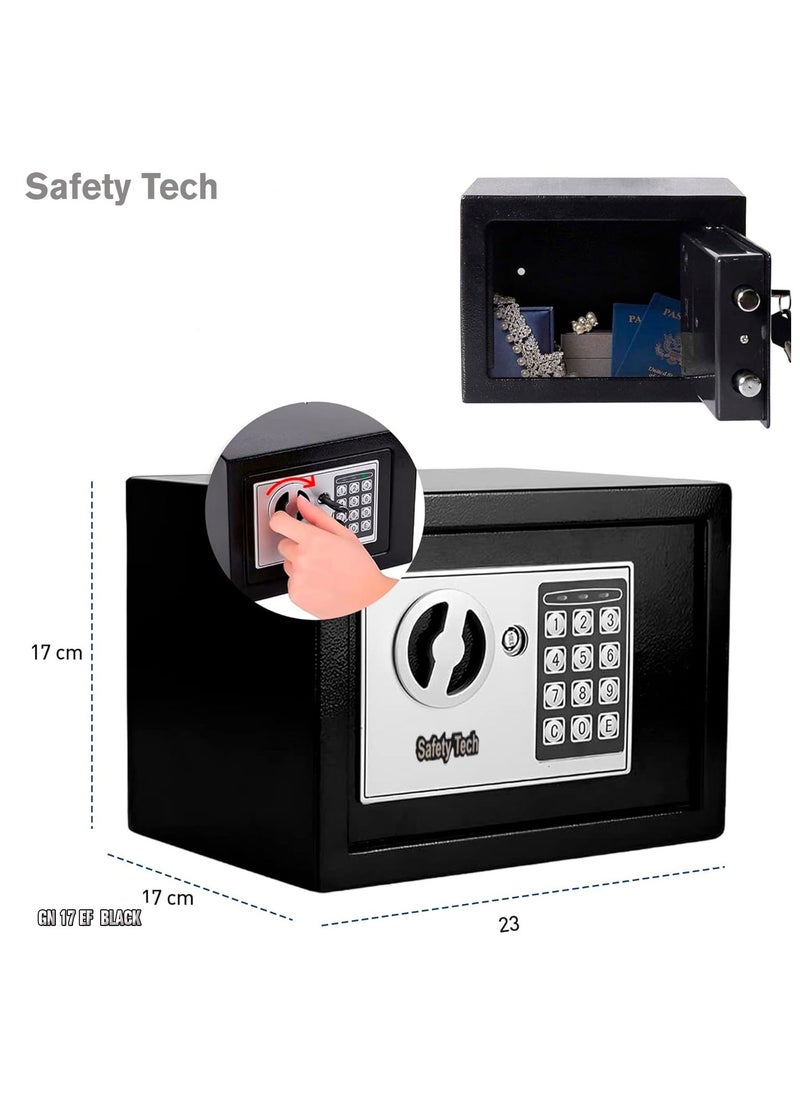 Safety Tech - Small home safe with combination and emergency keys - Image 1