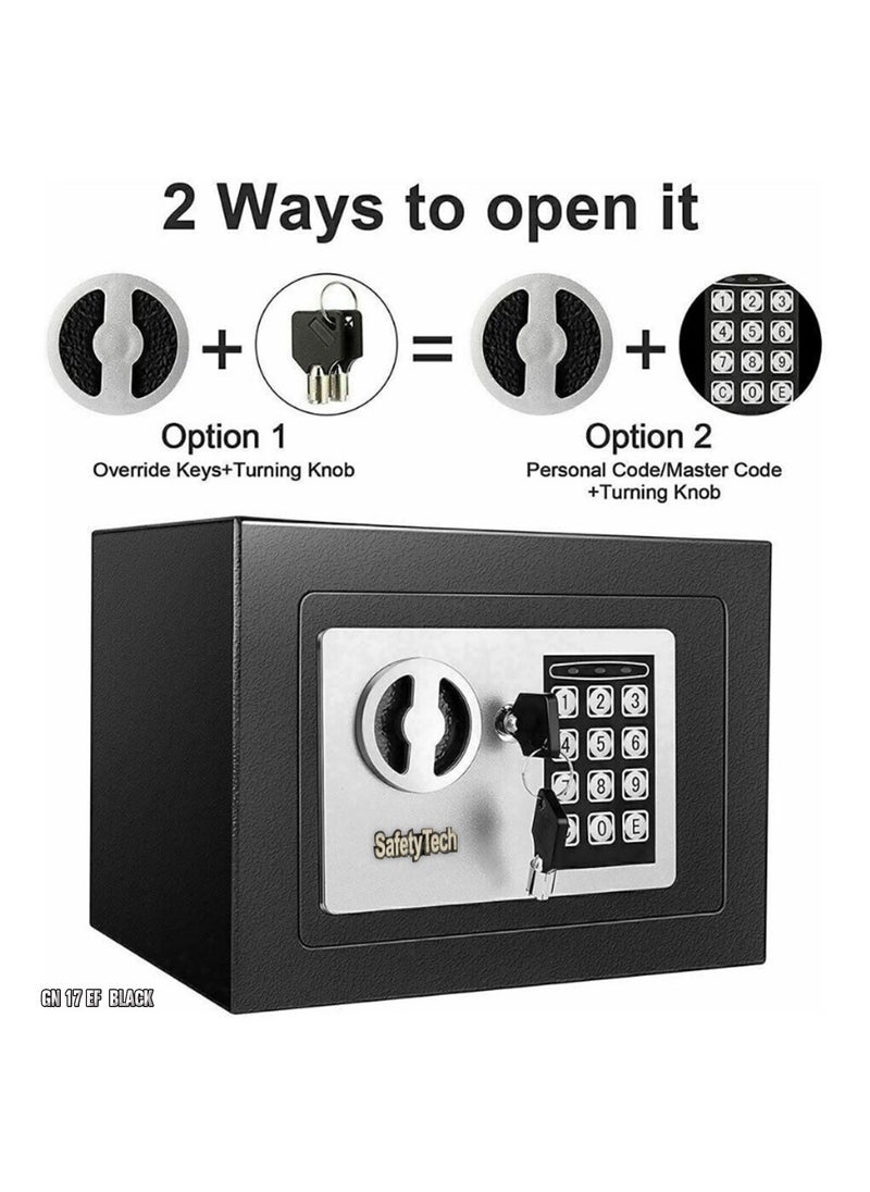 Safety Tech - Small home safe with combination and emergency keys - Image 1