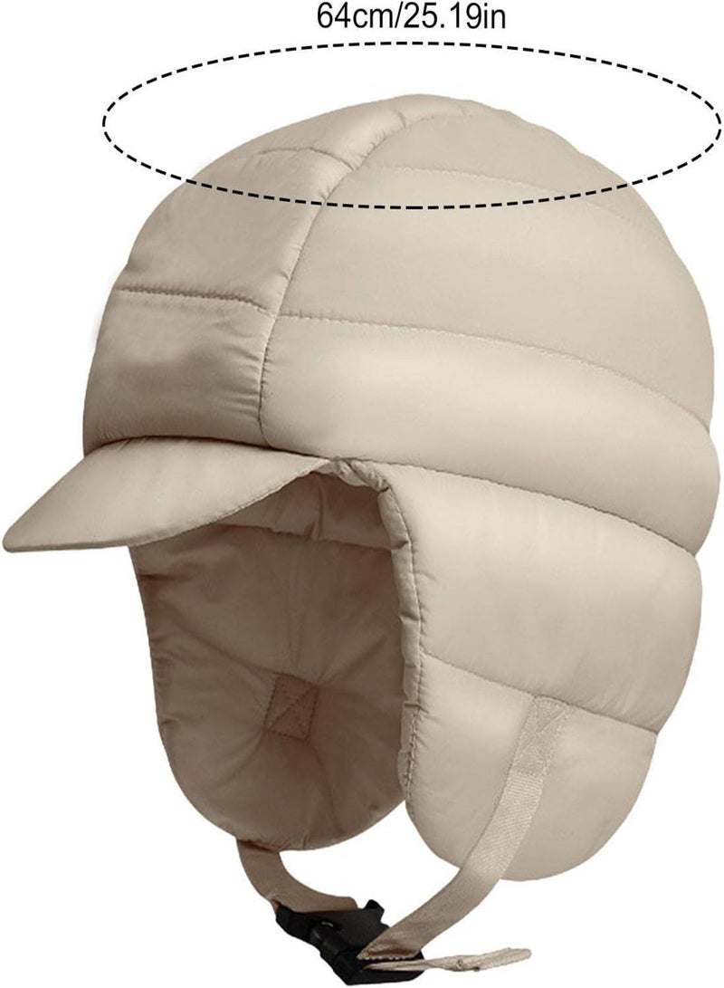 GGOOT Down Hats For Men - Lightweight Ski Down Hat With Earflap | Ultra Lightweight Waterproof Windproof Down Fleece Warm Beanie Hat For Skiing Camping - Image 4