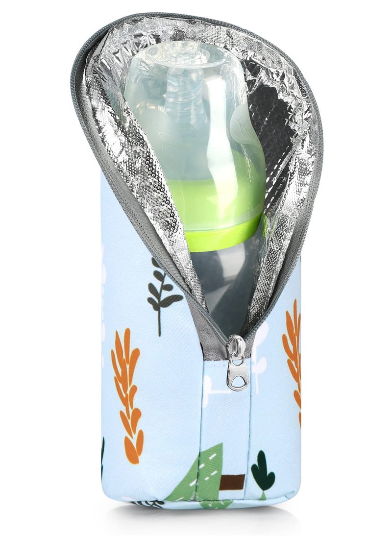 SYOSI Bottle Bag for Daycare Baby Milk Cooler, Baby Bottle Thermal Bag, for Baby Bottle Cooler Bag, Children Water Cup Bag, White Accessories Breast Milk Interlayer Cotton, Travel Bags Portable Bottle Bag  - Image 1